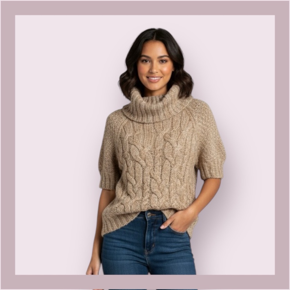 Blue Sand Made In Italy Cowl Neck Sweater Size S